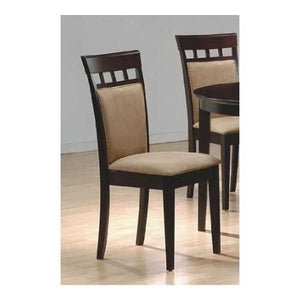 Set of 2- Contemporary Dining Chairs in Cappuccino Finish