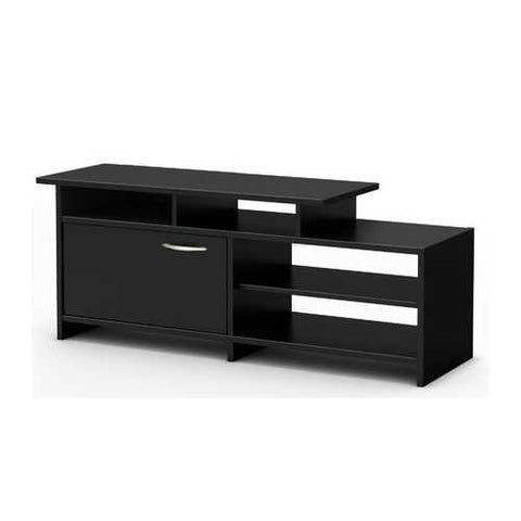 Image of 52-inch Modern TV Stand in Black Finish