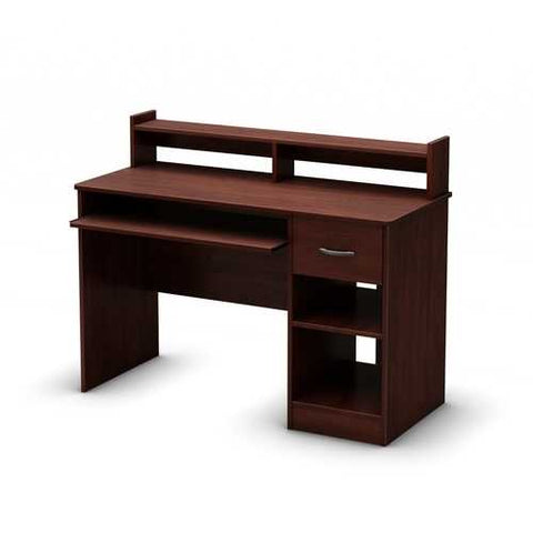 Image of Eco-Friendly Computer Desk Table in Cherry - Great for Kids Teens Adults