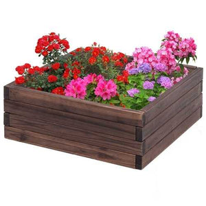 Solid Fir Wood 2 ft x 2 ft Raised Garden Bed Planter