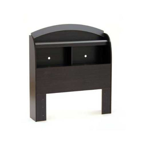 Image of Black Onyx Twin-Size Bookcase Headboard