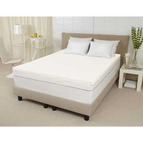 Image of King size 3-inch Thick Ventilated Memory Foam Mattress Topper