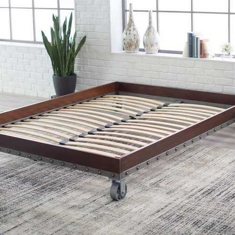 Image of Twin size Heavy Duty Industrial Platform Bed Frame on Casters