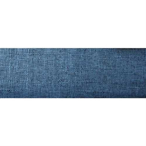 Image of Twin size Charcoal Dark Blue Linen Platform Bed with Upholstered Headboard