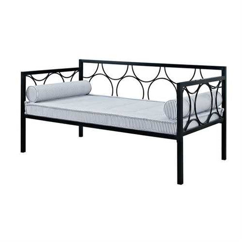 Image of Twin size Modern Black Metal Daybeds - Use as Bed or Seating