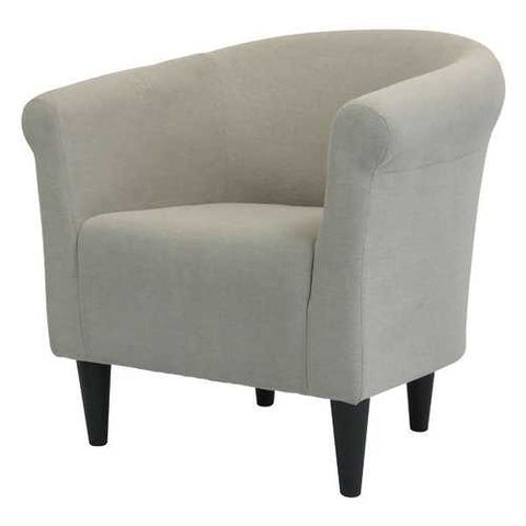 Image of Modern Classic Accent Arm Chair Taupe Upholstered Club Chair