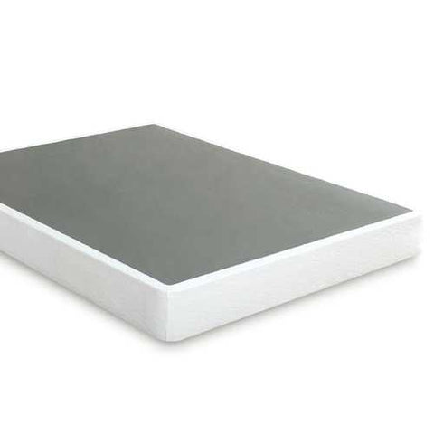 Image of Twin size Steel Frame Box Spring Mattress Foundation with Zippered Cover