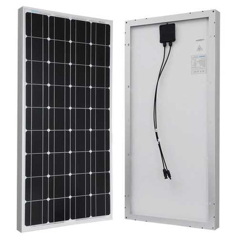 Image of 100-Watt Solar Panel with Charge Controller and Z Mounting Brackets