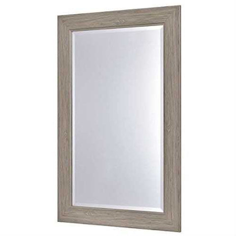 Image of Rectangle 35 x 23 inch Bathroom Wall Mirror with Wood Frame