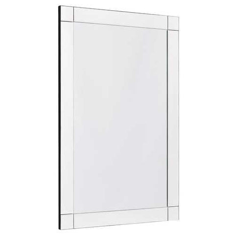 Image of Frameless 35 x 24 inch Rectangle Bathroom Wall Mirror