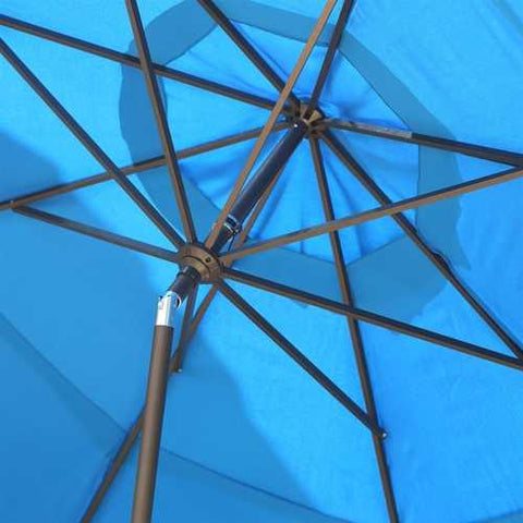 Image of 11-Ft Tilting Patio Umbrella with Pacific Blue Canopy Shade