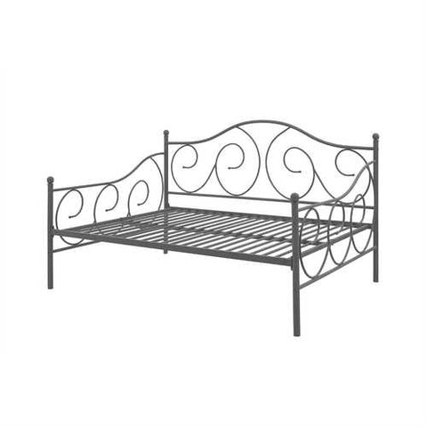 Image of Full size Metal Daybed Frame Contemporary Design Day Bed in Bronze Finish