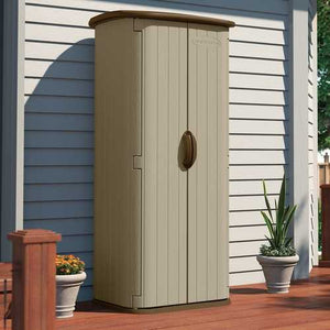 Durable Double Wall Resin Outdoor Garden Tool Storage Shed - Made in USA