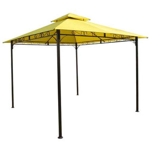 10-Ft x 10-Ft Yellow Canopy with Sturdy Powder-coated Outdoor Iron Frame