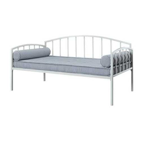 Image of Twin size White Metal Day Bed Frame with 600 lb Weight Limit