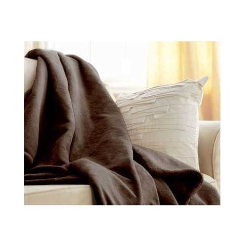 Image of Walnut Brown Cuddle Microplush Heated Electric Warming Throw Blanket