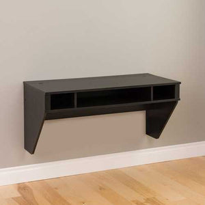 Contemporary Space Saver Floating Style Laptop Desk in Ebony