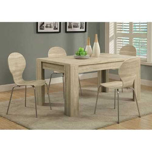 Contemporary 59 x 35.5-inch Dining Table in Natural Wood Finish