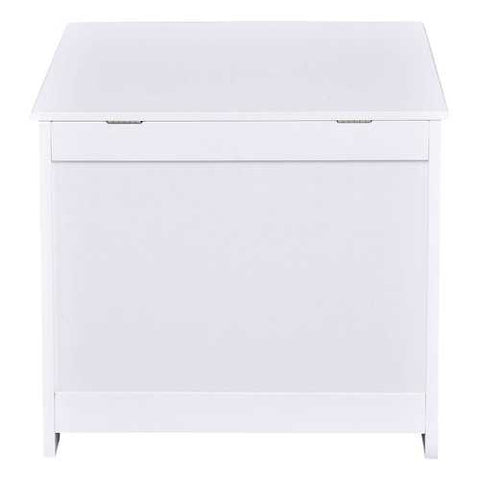 Image of Bathroom Laundry Hamper Clothes Storage Cabinet in White