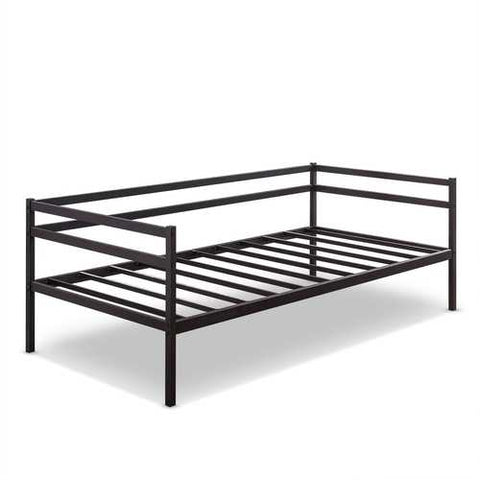 Image of Twin size Modern Dark Grey Black Metal Daybed Frame